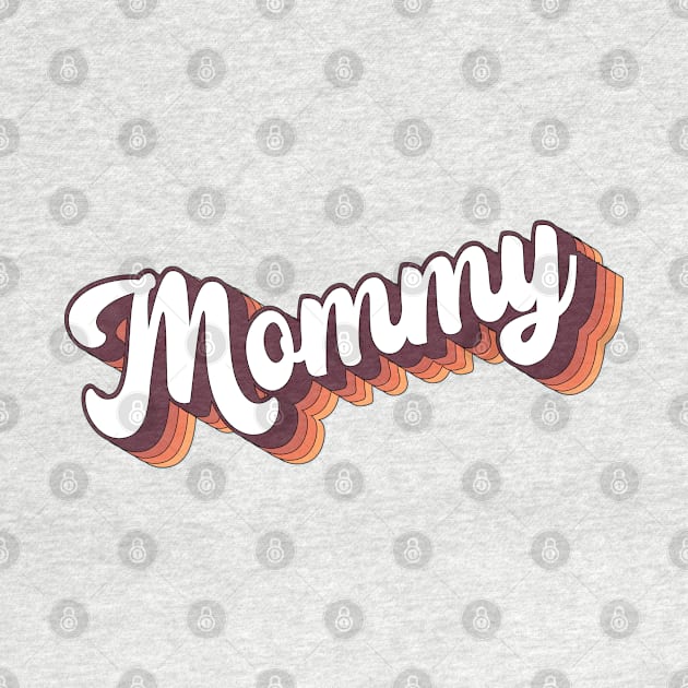 Retro Groovy 70s Lettering Mommy by Inspire Enclave